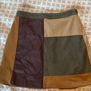 Suede Mini Skirt